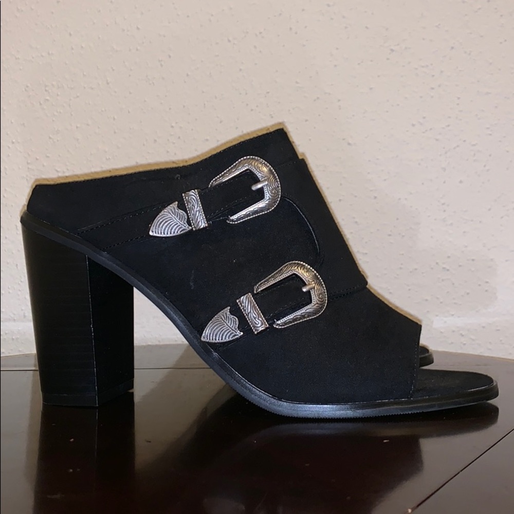 Stylish black booties